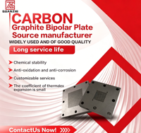 Plaques bipolaires en graphite industriel imperméable de haute pureté (modèle GPCC) pour piles à combustible à hydrogène PEM, conductivité thermique 85-140