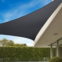 Voile d'ombrage rectangulaire anti-UV pour extérieur, auvent pour jardin