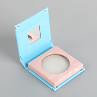 Petit conteneur cosmétique de couleur personnalisée Logo personnalisé simple fard à paupières Pan estampage à chaud papier fard à paupières Palette étui