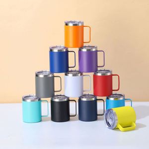Vaso de Viaje de Acero Inoxidable 304 de Doble Pared con Aislamiento al Vacío, Recubrimiento de 12 oz, a Prueba de Fugas, Libre de BPA, para Oficina - Product Image 1