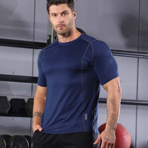 Mới Mỏng Phù Hợp Với Thể Thao Phòng Tập Thể Dục T-Shirt Mùa Hè Của Nam Giới Mịn Chạy Tops Nhanh Chóng Tập Thể Dục Đào Tạo Thể Thao Áo Thun - Product Image 4