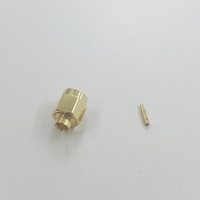 Connecteur coaxial RF mâle SMA en laiton plaqué or pour câble semi-rigide SM141 UT141