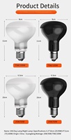 Lampe chauffante UVA pour reptiles, ampoule de bain de soleil, émetteur de chaleur infrarouge en céramique jour/nuit, pour dragon barbu, lézard léopard, tortue