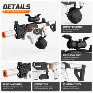 Pistola <span class=keywords><strong>de</strong></span> Dardos <span class=keywords><strong>de</strong></span> Espuma Eléctrica Short Sword Vector, con Cargador, Dardos Suaves, Alimentada por Batería, Juguete <span class=keywords><strong>de</strong></span> Pistola <span class=keywords><strong>de</strong></span> Dardos <span class=keywords><strong>de</strong></span> Espuma para Niños, Juego al Aire Libre - Product Image 2