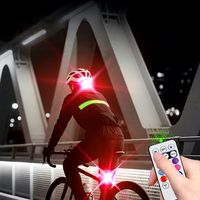 Feux d'avertissement stroboscopiques LED multicolores sans fil pour voitures, motos et drones, avec télécommande transfrontalière