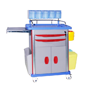 Carrito de Tratamiento Médico, Carro de Anestesia, Plástico, con Cierre Centralizado, Mobiliario Hospitalario, Múltiples Especificaciones, Diseño Conveniente - Product Image 1
