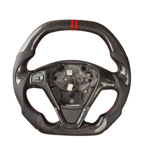 Volante Deportivo Personalizado <span class=keywords><strong>de</strong></span> Fibra <span class=keywords><strong>de</strong></span> Carbono Real Forjado en Cuero para <span class=keywords><strong>Ford</strong></span> Mondeo Focus St Mk2 Mk7 <span class=keywords><strong>Fiesta</strong></span> 2013 2014 2016 2018 - Product Image 4