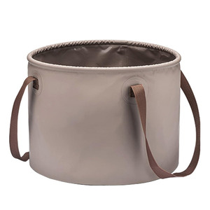 PVC không thấm nước đa chức năng Trọng lượng nhẹ 20L cắm trại ráp gấp bồn tắm có thể gập lại nước ngoài trời xô - Product Image 1