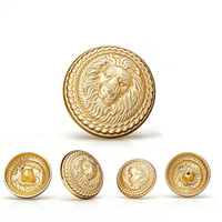 Boutons métalliques personnalisés multi-formes pour vêtements, collection d'emblèmes vintage en strass en forme de cœur, attaches pour vêtements et bagages