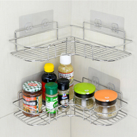 Étagère de salle de bain en aluminium, support mural de douche, support de stockage de shampooing avec ventouse, sans perçage, accessoires de salle de bain pour cuisine