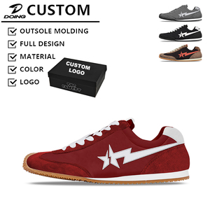 Chaussures de sport décontractées en daim à semelle fine en caoutchouc, style rétro vintage, pour hommes et femmes, de la marque Custom Designer Brand, modèle Ballet Running Flow Runner 2.0 - Product Image 1