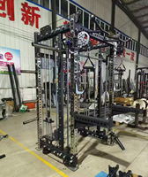 Équipement de musculation commercial, machine Smith, rack de squat multifonctionnel, machine à câbles