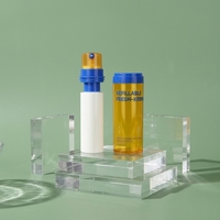 Flacon en plastique à double paroi de 50 ml pour soins de la peau - Contenant rechargeable pour lotion et crème pour le visage avec pompe