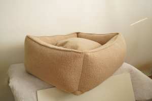 Super weiches und dickes braunes Katzen-/Hundezwinger-Haustier bett im Sofa-Stil - Product Image 6