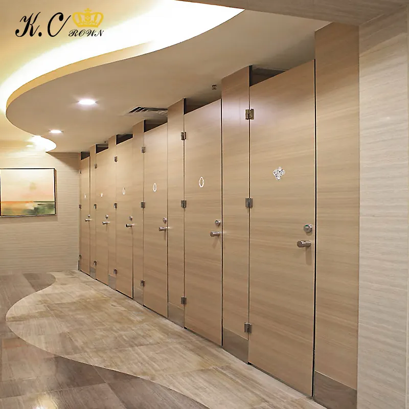 Modern Design Compact Phenolic Laminated Partition Board Commercial Hpl Washroom Toilet Cubicle Partition System I