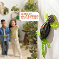 SamToyCn Jouets de farces amusants, Lézard électrique grimpeur mural, Robot télécommandé rechargeable, Gecko RC, Plastique, Portée 50M