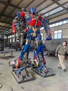 Statue réaliste de <span class=keywords><strong>Megatron</strong></span> Transformer de 3 m de haut, grande sculpture de robot en métal pour parc à thème et exposition commerciale - Product Image 4