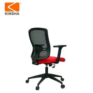 Bos jaring dasar besar kursi dan meja kantor Set kain busa kepadatan tinggi Modern kursi putar manajer Pu lulus BIFMA