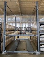 Système de stationnement de voitures à 4 poteaux, système de stationnement de voitures à trois niveaux, système de stockage de véhicules