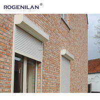 Conception personnalisée Isolation thermique électrique réglable Villa Extérieur Volet roulant en alliage d'aluminium Fenêtres