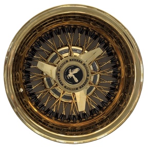 13x7 72 razze/raggi 100 diritta/traversa centro nero rosso ruote a filo - Product Image 1