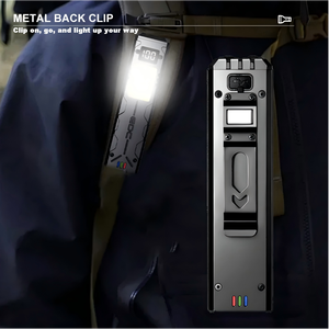 The new EDC burst flashlight multi-function tactical electric display highlighter clip magnetic outdoor emergency work <b>light</b> - Product Image 5