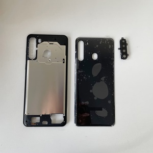 เคสหลัง Galaxy A21 พร้อมกรอบกลาง รุ่น SM-A215U SM-A215F SM-A215W ชุดตัวเครื่องพร้อมที่ยึดเลนส์กล้อง 4 ตัว อะไหล่แท้ OEM - Product Image 2