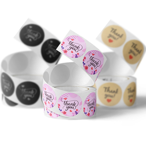 Tùy chỉnh in dính Cảm ơn bạn bao bì dán CuộN thiết kế logo cho các doanh nghiệp nhỏ - Product Image 5