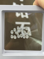 Diamante Excelente Corte Pera HPHT VS1, Diamante Suelto Cultivado en Laboratorio de Tamaño Pequeño para Joyería