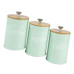 Bottiglia di stoccaggio accessorio da cucina in metallo verde per condire organizzazione spezie sale zucchero pepe - Product Image 5