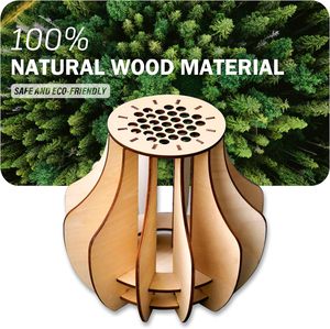 Nouveau design – Vase de présentation en bois à construire soi-même, puzzle 3D en forme de fleur pour adultes - Product Image 3