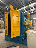 Machine de sablage pour couvercles de cylindres de moteur électrique avec billes d'acier pour le polissage et l'ébavurage