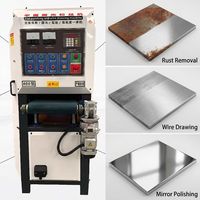 Machine de polissage automatique à haute efficacité pour métaux plats, polisseuse industrielle de surfaces pour l'acier inoxydable et l'aluminium