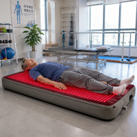 Matelas de luminothérapie LED rouge pour le bien-être et la récupération du corps entier, système de lumière infrarouge proche 660nm 850nm pour spa et usage domestique
