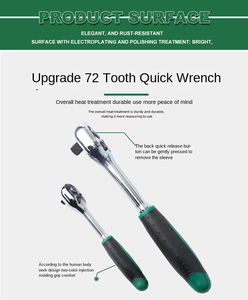 Bộ dụng cụ sửa chữa ô tô cơ khí chuyên nghiệp OEM với cờ lê kết hợp và bộ ổ cắm - Hộp dụng cụ thép Crom Vanadi - Product Image 4