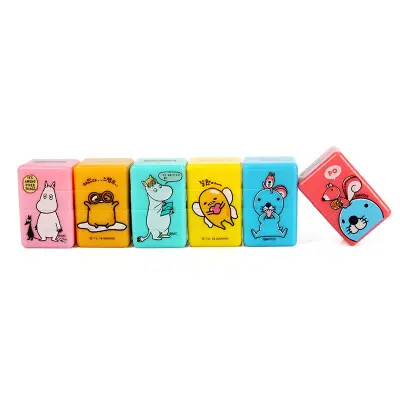 Custom Toy Rubber Stamp Cute Square Block 3 Layers Kids Party Favors Event Supplies Cartoon Seal