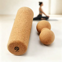 Rouleau de yoga en liège écologique de 30 cm de longueur pour Pilates, exercices d'équilibre et fabrication sur mesure, vente en gros, unisexe