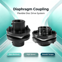 Accouplement à diaphragme en acier inoxydable JM, structure à mâchoires/arakis, couple élevé, flexible et durable, garantie 1 an, personnalisable OEM