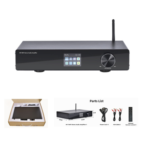 Amplificateur stéréo Hi-Fi 275W WiFi Bluetooth 5.4 AirPlay DLNA avec volume à 100 niveaux pour enceintes colonne - Product Image 1