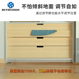 BETOCI Adjustable Feet For <b>Wardrobe</b> Zinc Alloy 0-25mm Height Adjustment Non Slip Cabinet Support Modern Style Furniture <b>Hardware</b> - Product Image 5