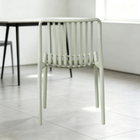 Chaises de salle à manger empilables en plastique de style nordique au design moderne – Prix pour les églises