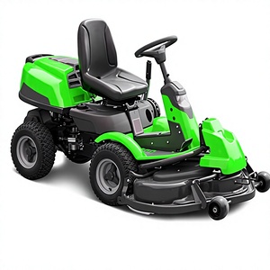 Tondeuse à gazon professionnelle robuste à moteur diesel, autopropulsée, lame rotative, bac à herbe arrière 200L, monocylindre 4 temps, vert noir - Product Image 1