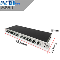 Crossover Audio Elektronik 234XS Langsung dari Pabrik, 2/3 Jalur Stereo dan Mono, Pembagi Frekuensi 4 Kanal untuk Subwoofer dan Sistem PA