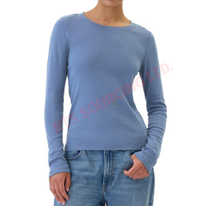 Haut à manches longues et col rond écologique pour femmes Soft Touch Feel Confortable Durable pour les acheteurs soucieux de l'environnement pour l'été - Product Image 6