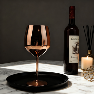 Calici <span class=keywords><strong>in</strong></span> Metallo Personalizzati per Feste e Matrimoni, Bicchieri da Vino Rosso <span class=keywords><strong>in</strong></span> Acciaio Inox 16oz, Flute per Champagne Oro Rosa, Calice da Vino <span class=keywords><strong>in</strong></span> <span class=keywords><strong>Rame</strong></span> - Product Image 2