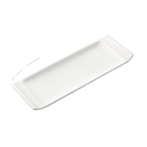 Platos Rectangulares de Porcelana de 10-18 Pulgadas, Plato Largo para <span class=keywords><strong>Sushi</strong></span>, Blanco Liso, Simple, con su Logotipo para <span class=keywords><strong>Tapas</strong></span> - Product Image 1
