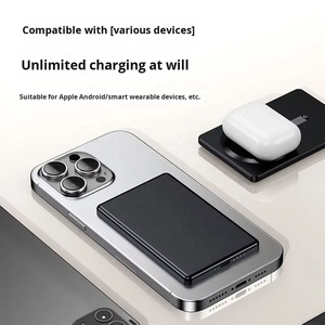 HXB 10000mAh <span class=keywords><strong>แบ</strong></span><span class=keywords><strong>ต</strong></span>เตอรี่สำรองแม่เหล็กไร้สาย PD 20W <span class=keywords><strong>ชาร์จ</strong></span>เร็ว อลูมิเนียมอัลลอยด์ บางเฉียบ พกพาสะดวก - Product Image 5