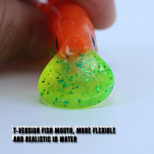 Señuelos de pesca suaves de doble color Selco Tpr, Señuelos de Pesca de cabeza de plástico, olor <span class=keywords><strong>a</strong></span> señuelo de pesca suave - Product Image 2