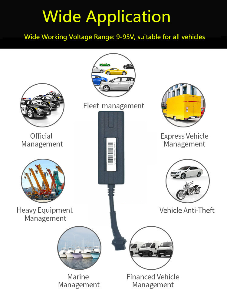 ACC Ignition Checking Anti-theft Ebike Motorcycle Car Security Location Tracking Locator 2G Vehicle GPS Tracker