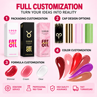 Gloss à lèvres nacré RTS 3,5 ml, haute brillance, hydratant, repulpant, 33 teintes, faible MOQ 1 pièce, vente en gros, logo personnalisé